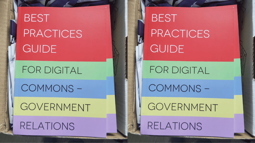 Digital Commons Policy Council’s Best Practices guide